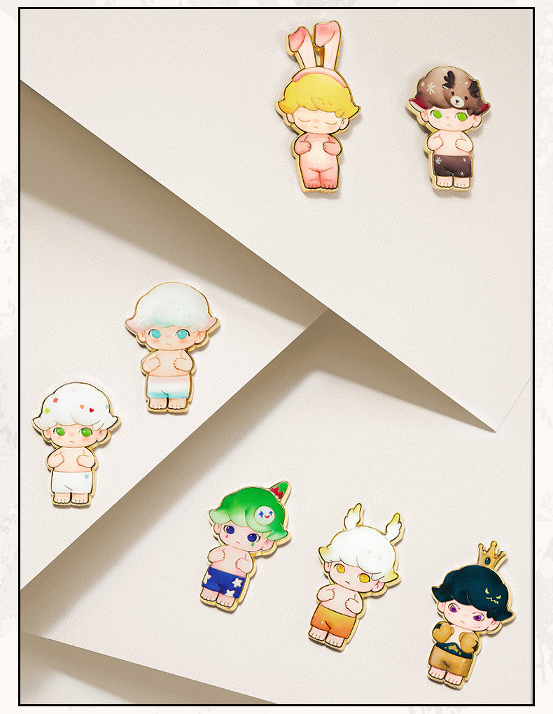 Dimoo Retro Series - Badge doll mystery box