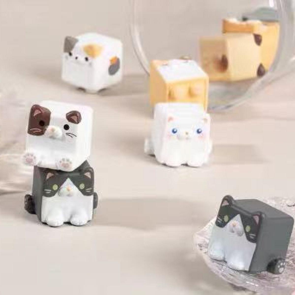 square cat doll mystery box